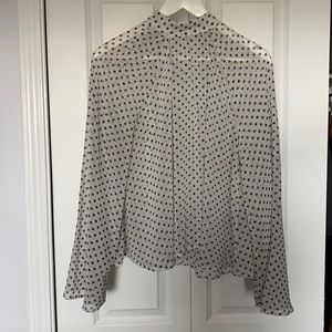 RTA polka dot blouse